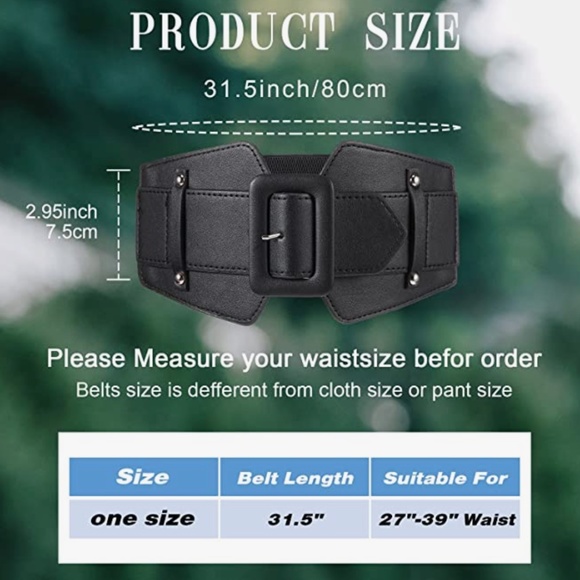 Women Wide Stretchy Cinch Belts Corset Belt Retro Chunky Buckle Belts Waist Belt main image 4